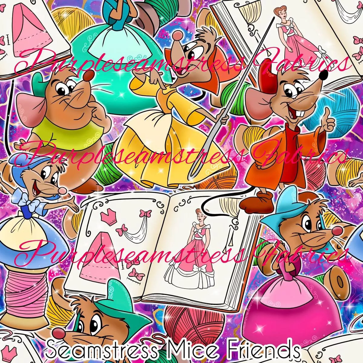 Seamstress Mice FriendsFabric