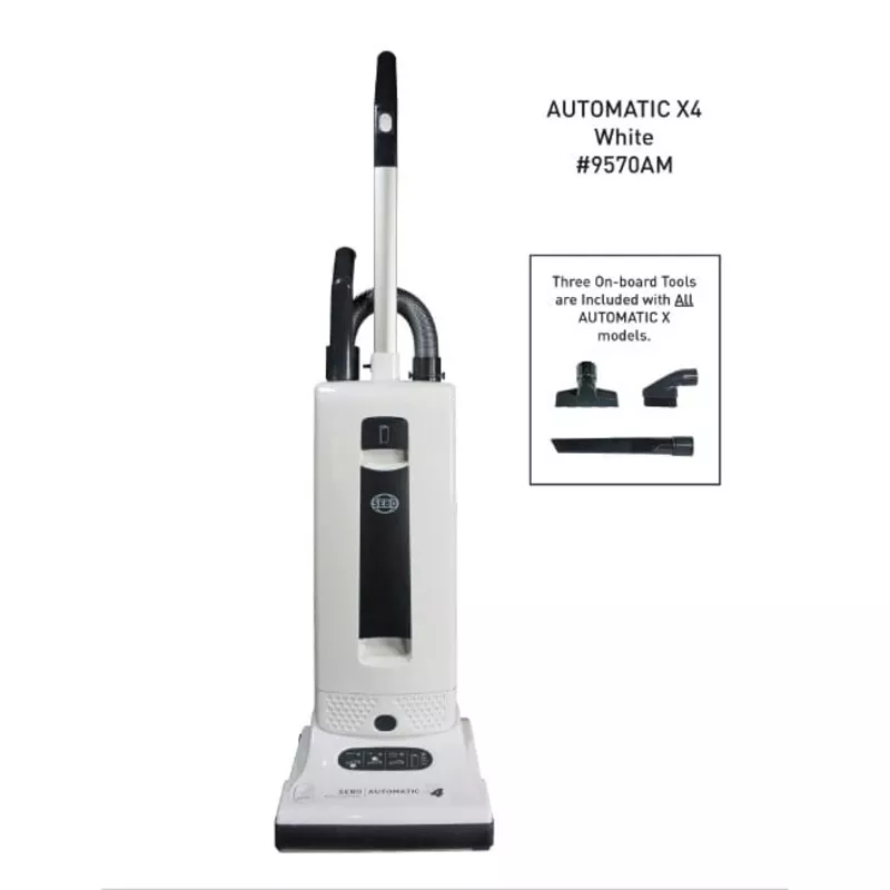 SEBO AUTOMATIC X4 Upright Vacuum Cleaner – White