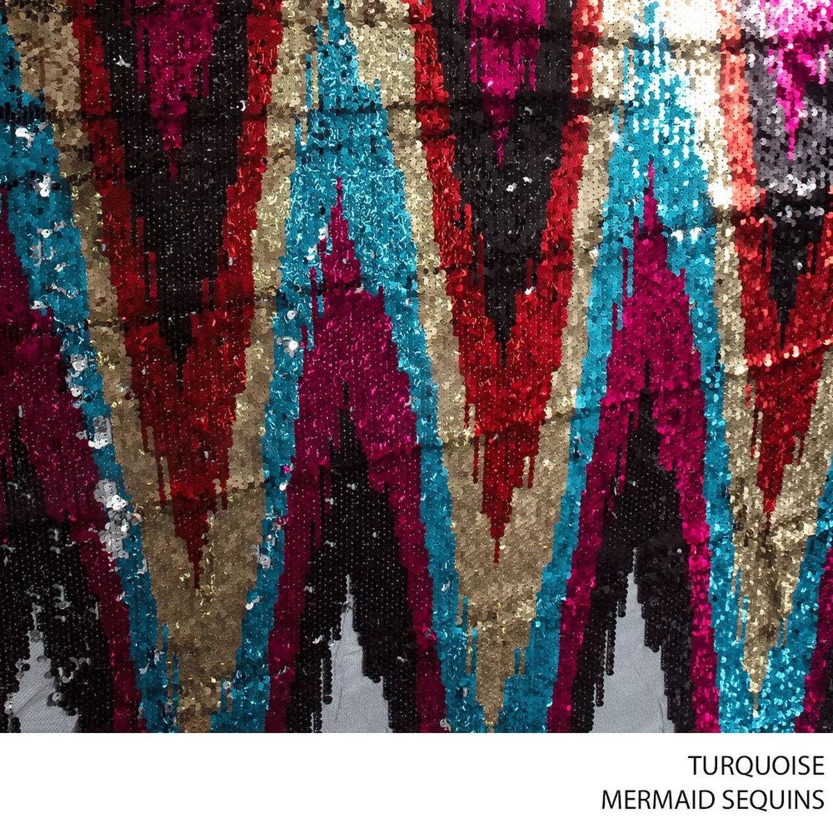 SEQUINCE MERMAID FABRIC 140CM TURQUOISE ROLL ROLL 001