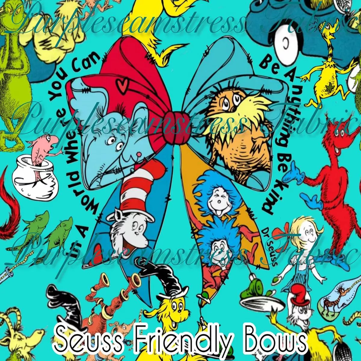 Seuss Friendly BowsFabric