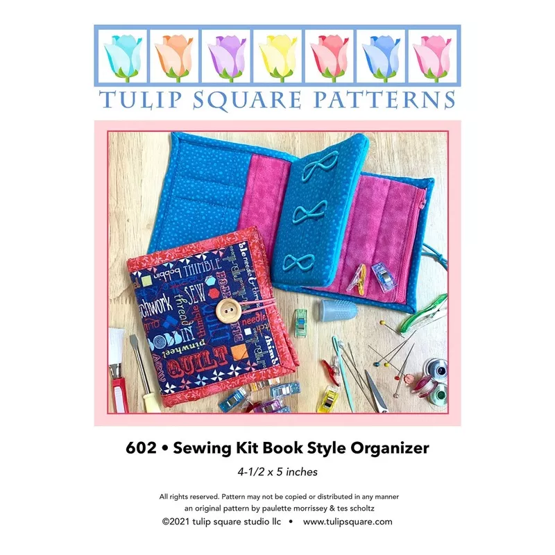 Sewing Kit Book Style Organizer Downloadable Pattern