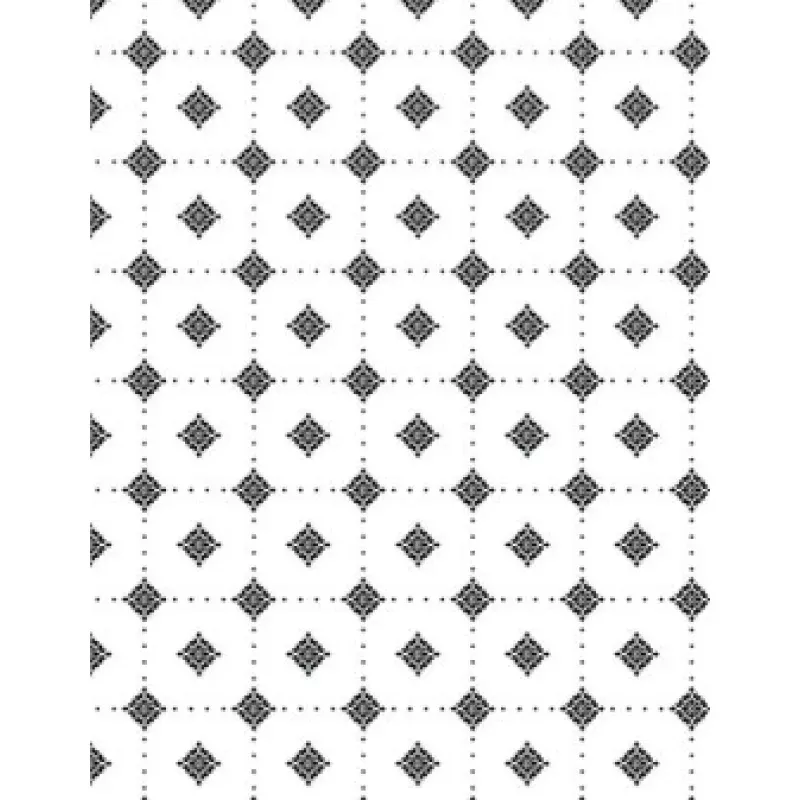 Shadow Blooms – Diamond Grid White – Yardage