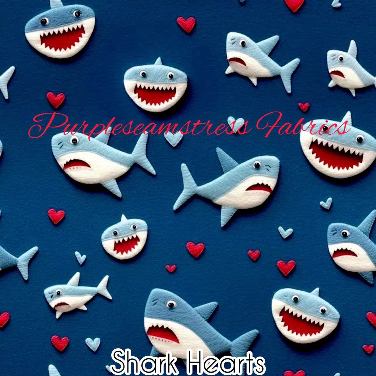 Shark HeartsFabric