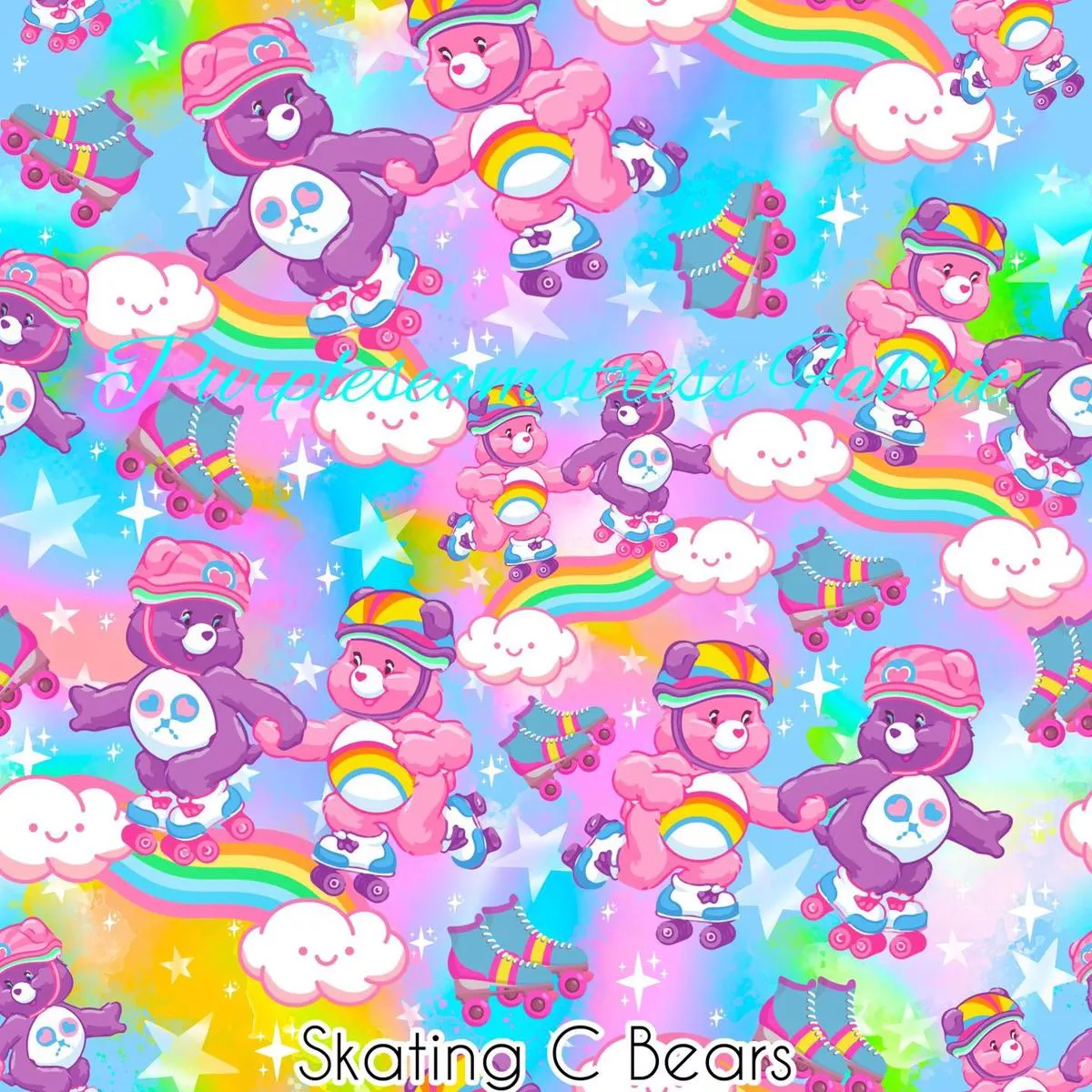 Skating C BearsFabric