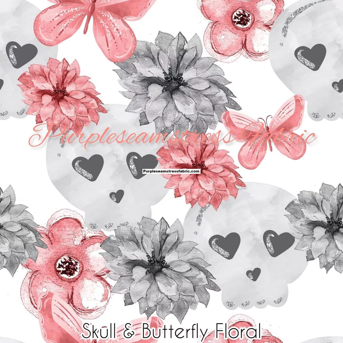 Skull & Butterfly FloralFa…