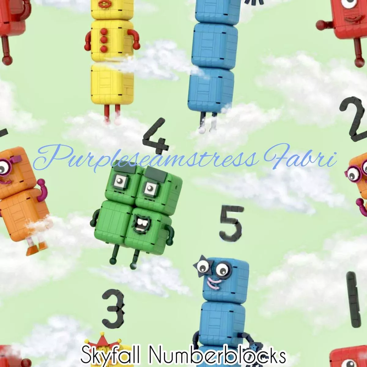 Skyfall NumberblocksFabric