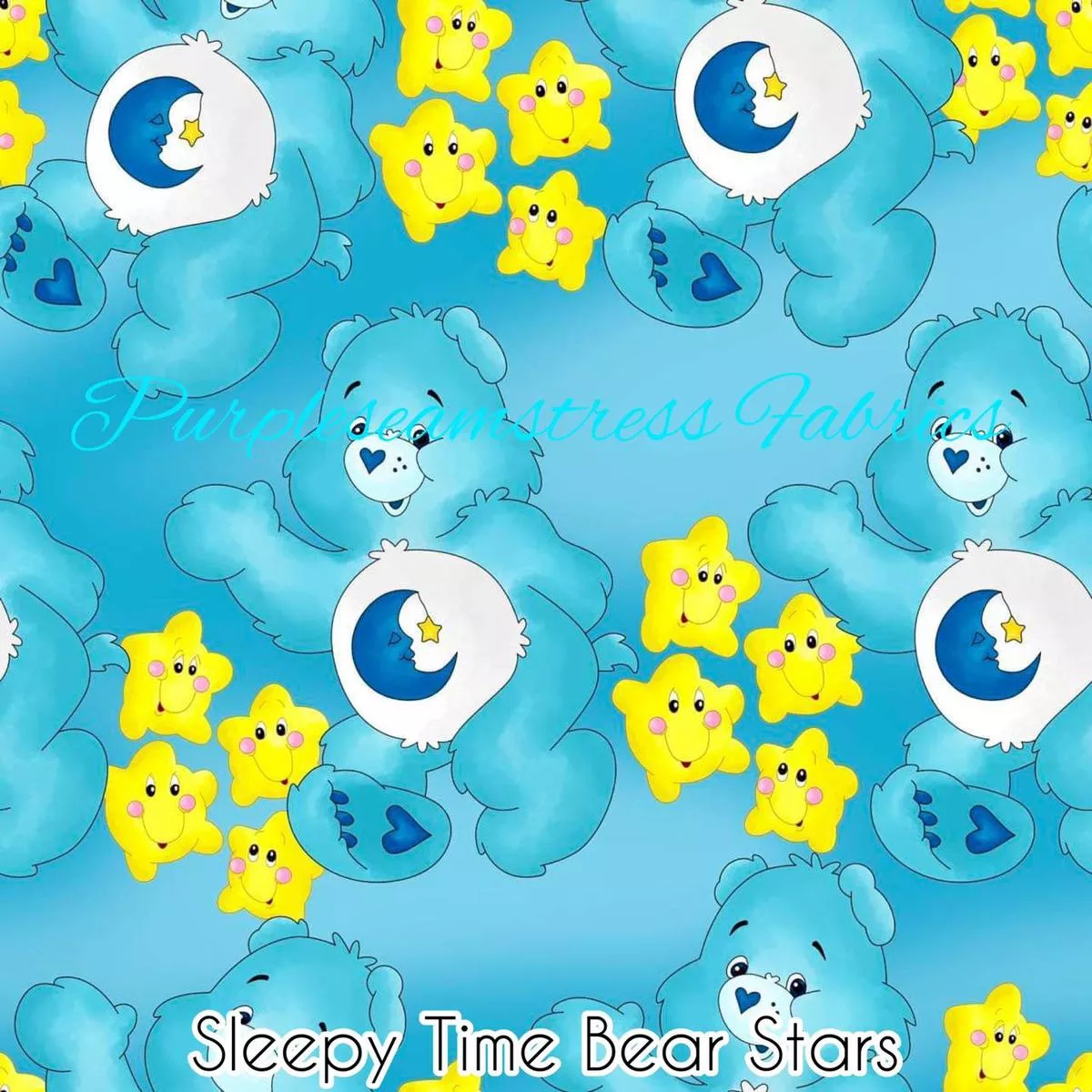 Sleepy Time Bear StarsFabric