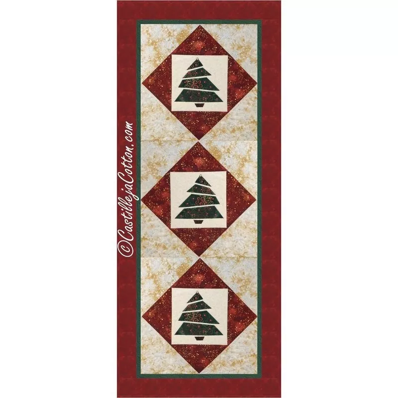 Sliced Tree Table Runner Downloadable Pattern