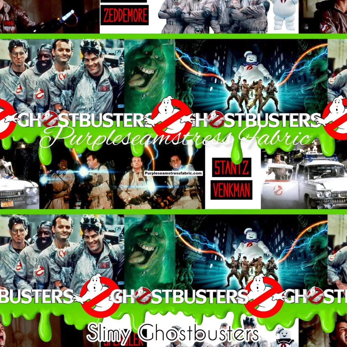 Slimy GhostbustersFabric