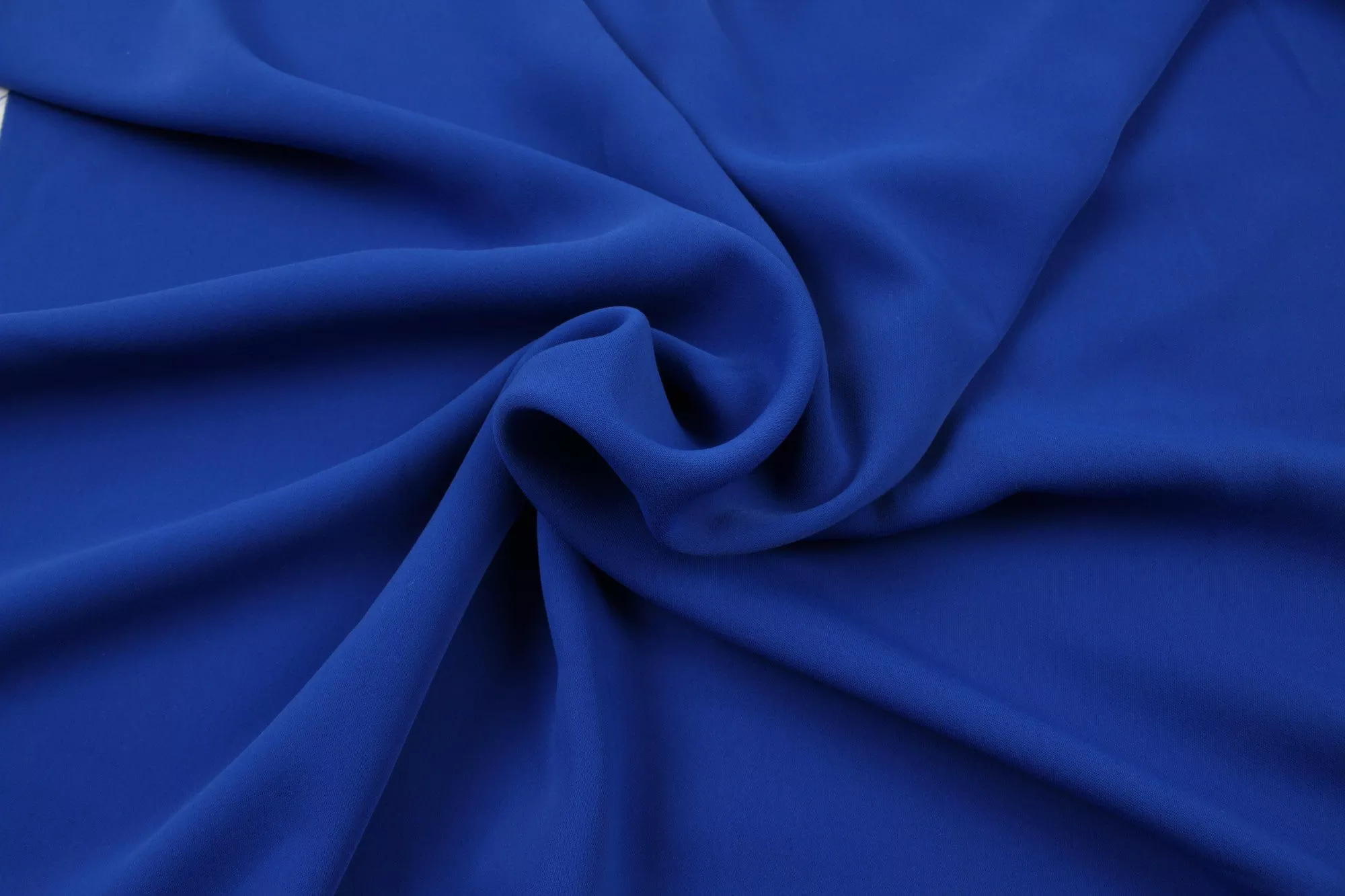 Smooth Polyester Crepe – Mid-Weight – Blue