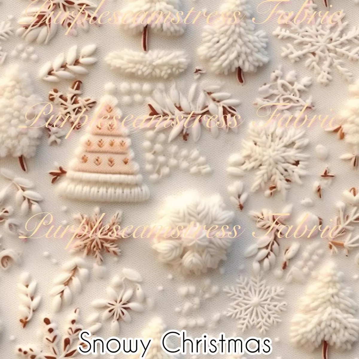 Snowy ChristmasFabric