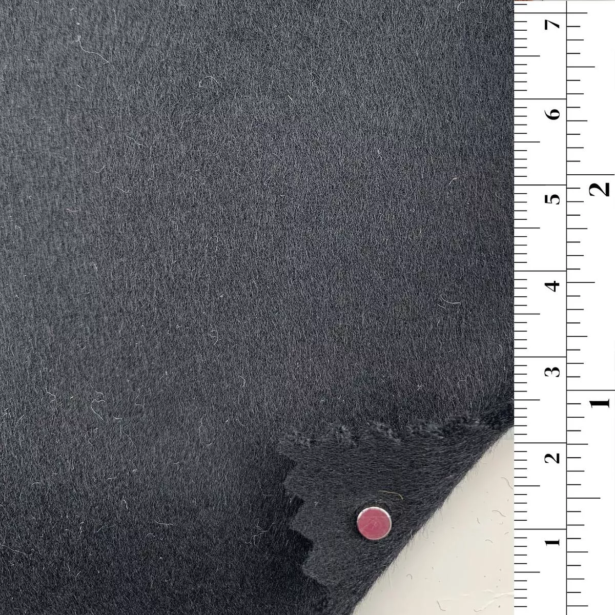 Solid Double Cloth Wool Polyester Coating / Jacketing B006317 – Black 14422