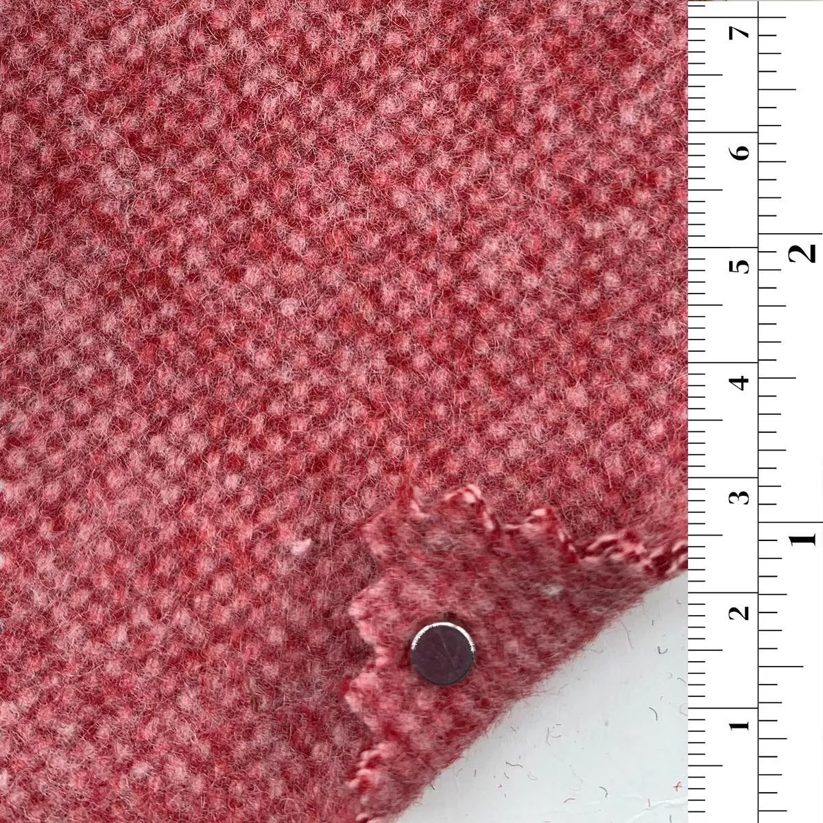 Solid Double Cloth Wool Polyester Coating / Jacketing B006338 – Red 14478