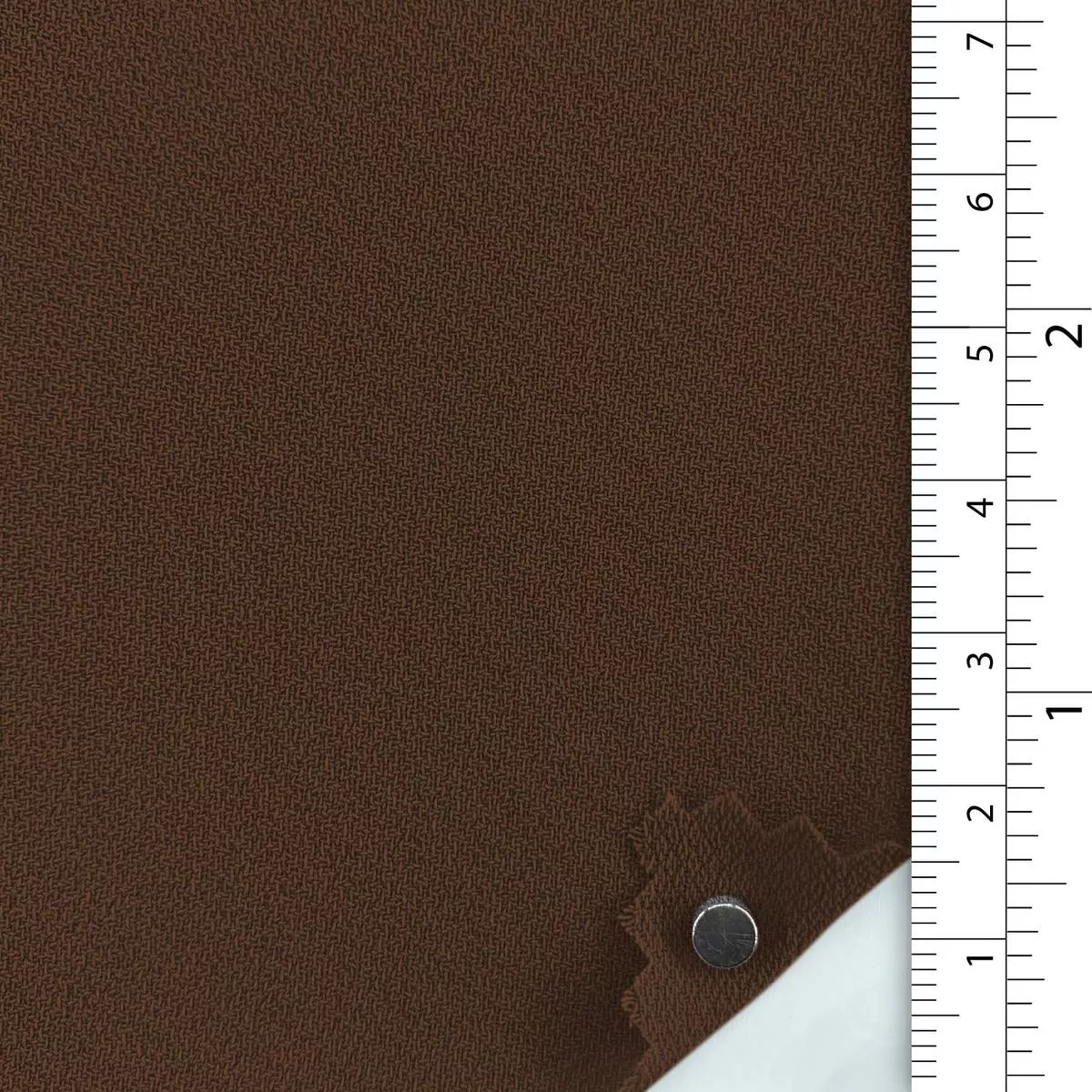 Solid Polyester Crepe B002326 – Coffee 12837