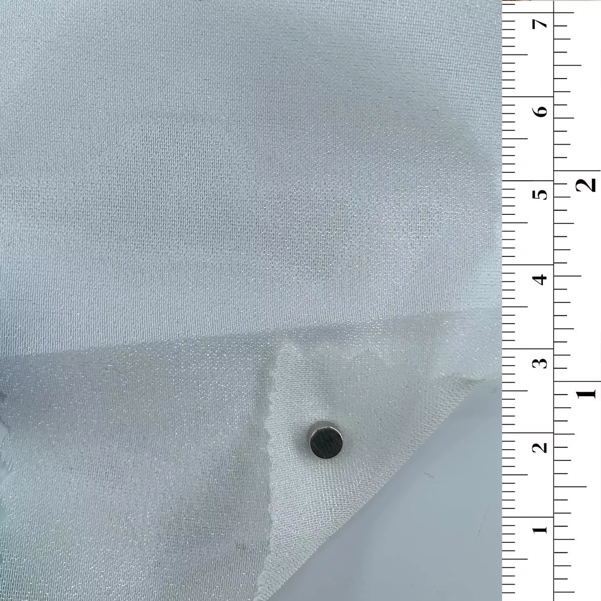 Solid Shimmer Polyester Organza B016305 – Ivory 16020