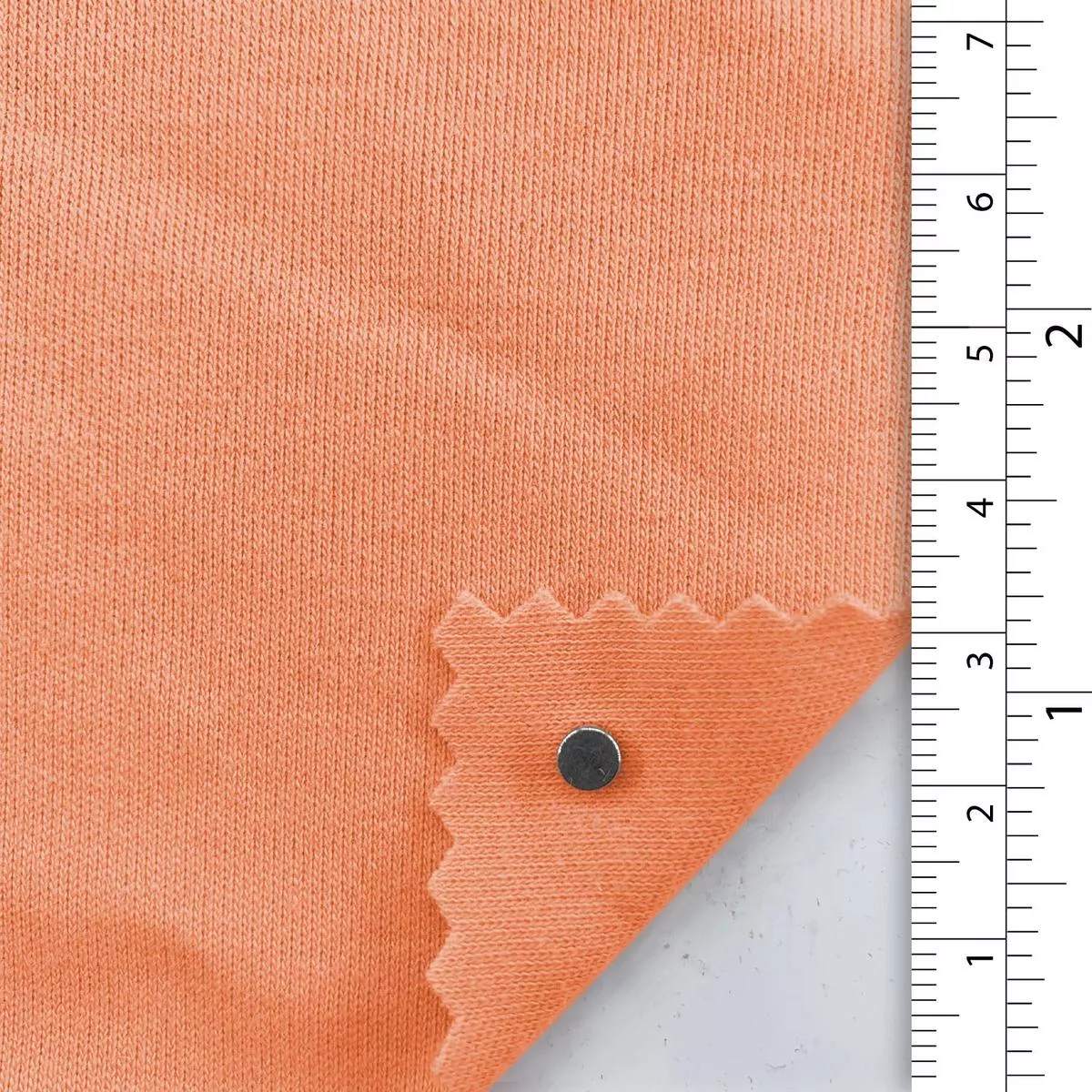 Solid Stretch Back Peached Combed Cotton Double Knit / Interlock A110319 – Apricot 9698
