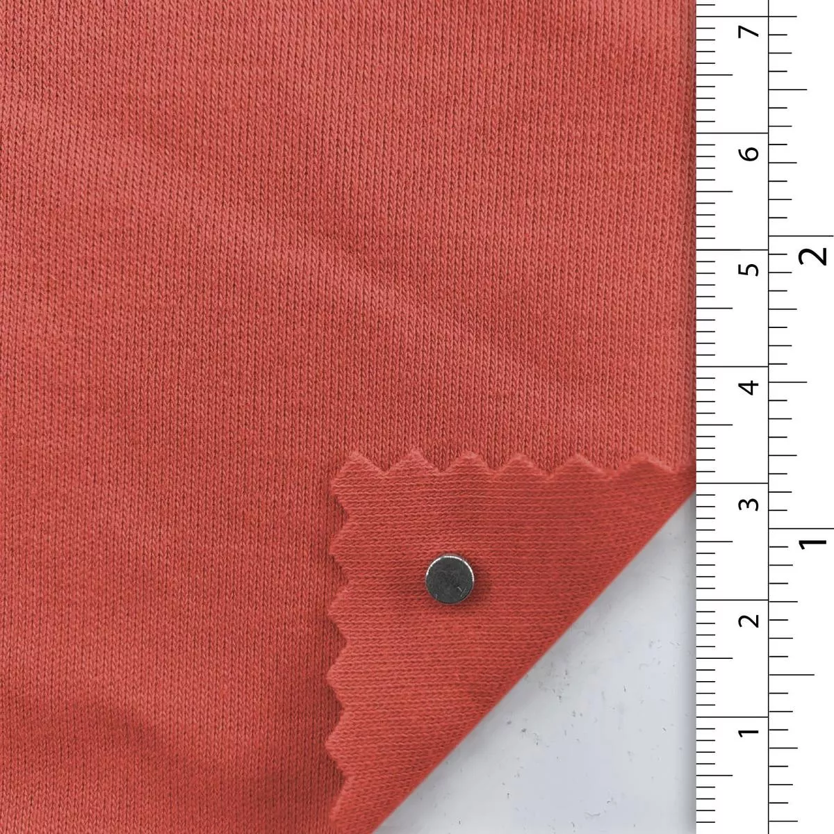 Solid Stretch Back Peached Combed Cotton Double Knit / Interlock A110319 – Salmon 9683