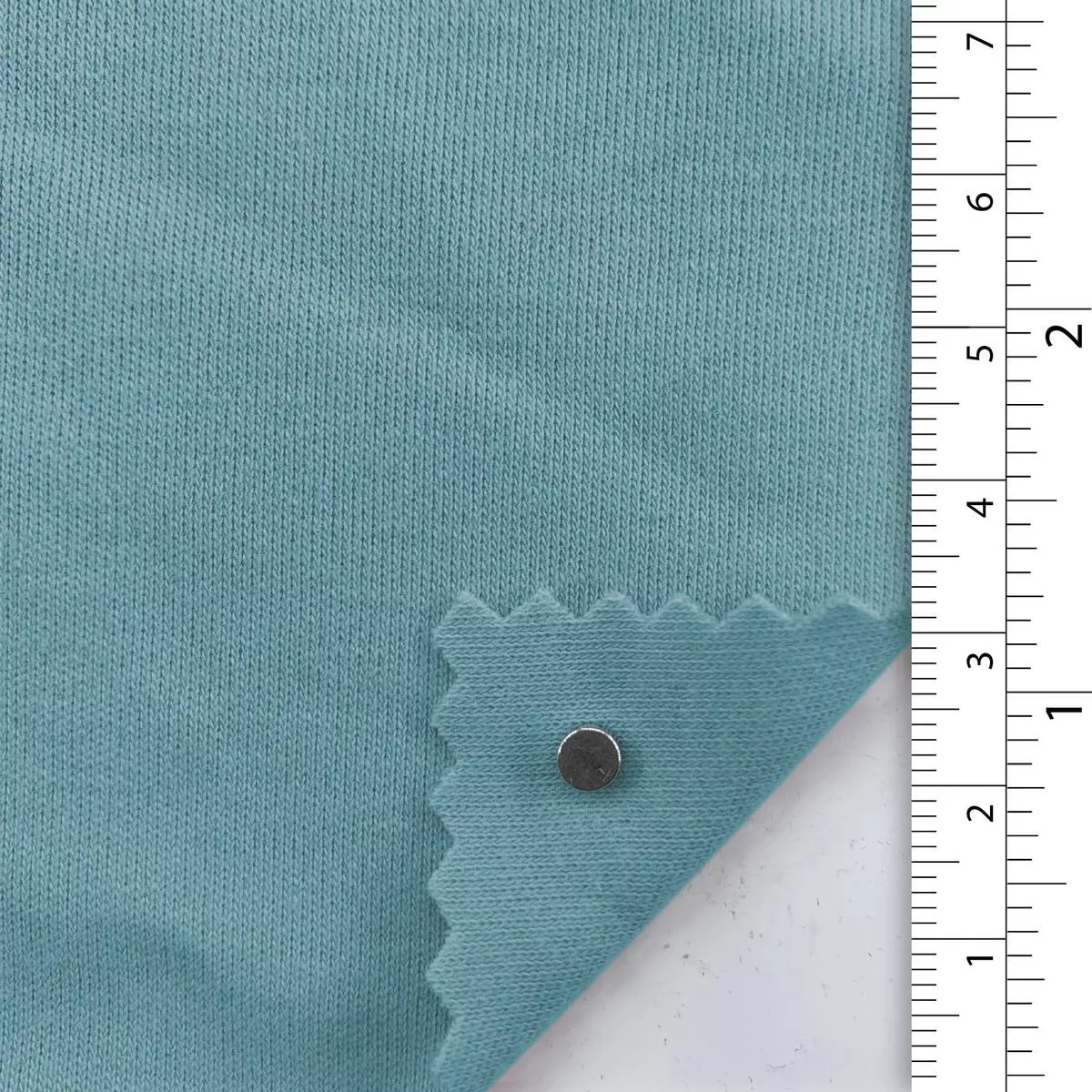 Solid Stretch Back Peached Combed Cotton Double Knit / Interlock A110319 – Sky Blue 9712