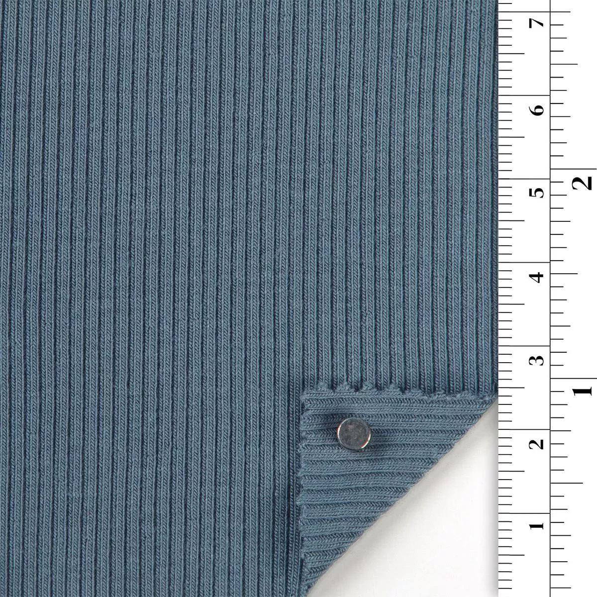 Solid Stretch Bamboo Cotton Rib 2×2 S006317 – Gray 14