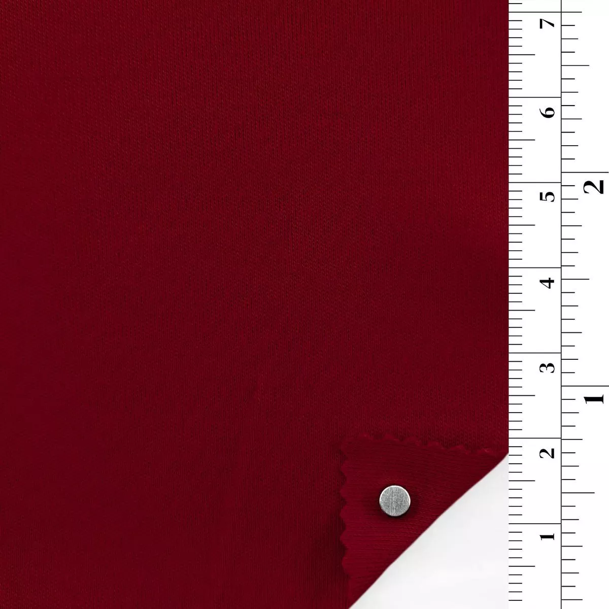 Solid Stretch Combed Cotton Double Knit / Interlock A106311 – Red 7337