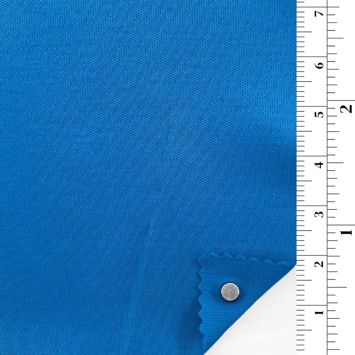 Solid Stretch Combed Cotton Double Knit / Interlock A106311 – Sky Blue 7373