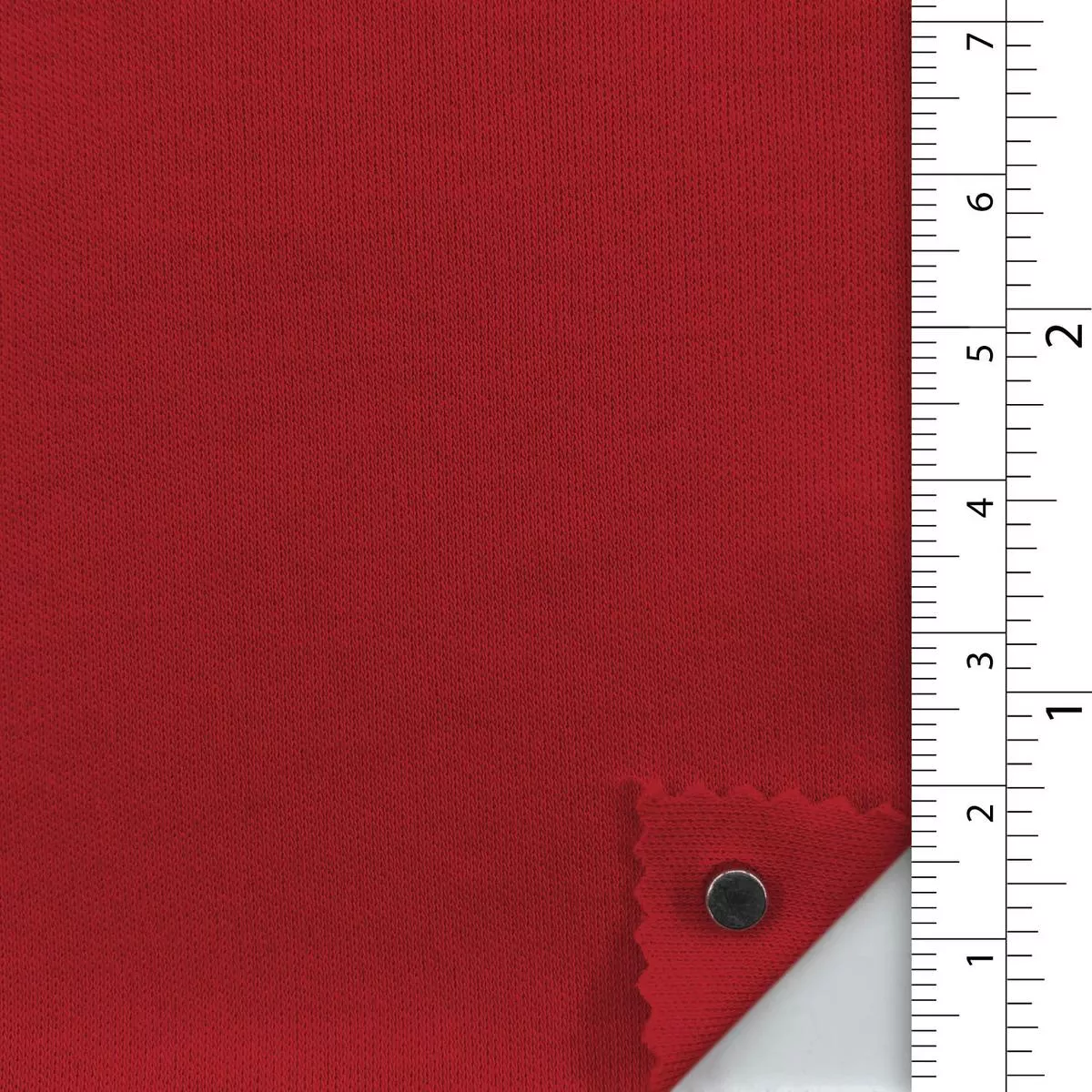 Solid Stretch Combed Cotton Double Knit / Interlock A107317 – Red 8049