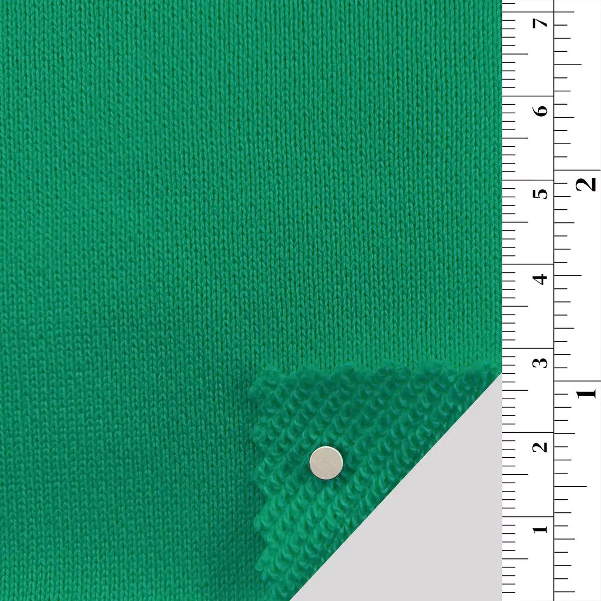 Solid Stretch Combed Cotton French Terry A110301 – Green 8597
