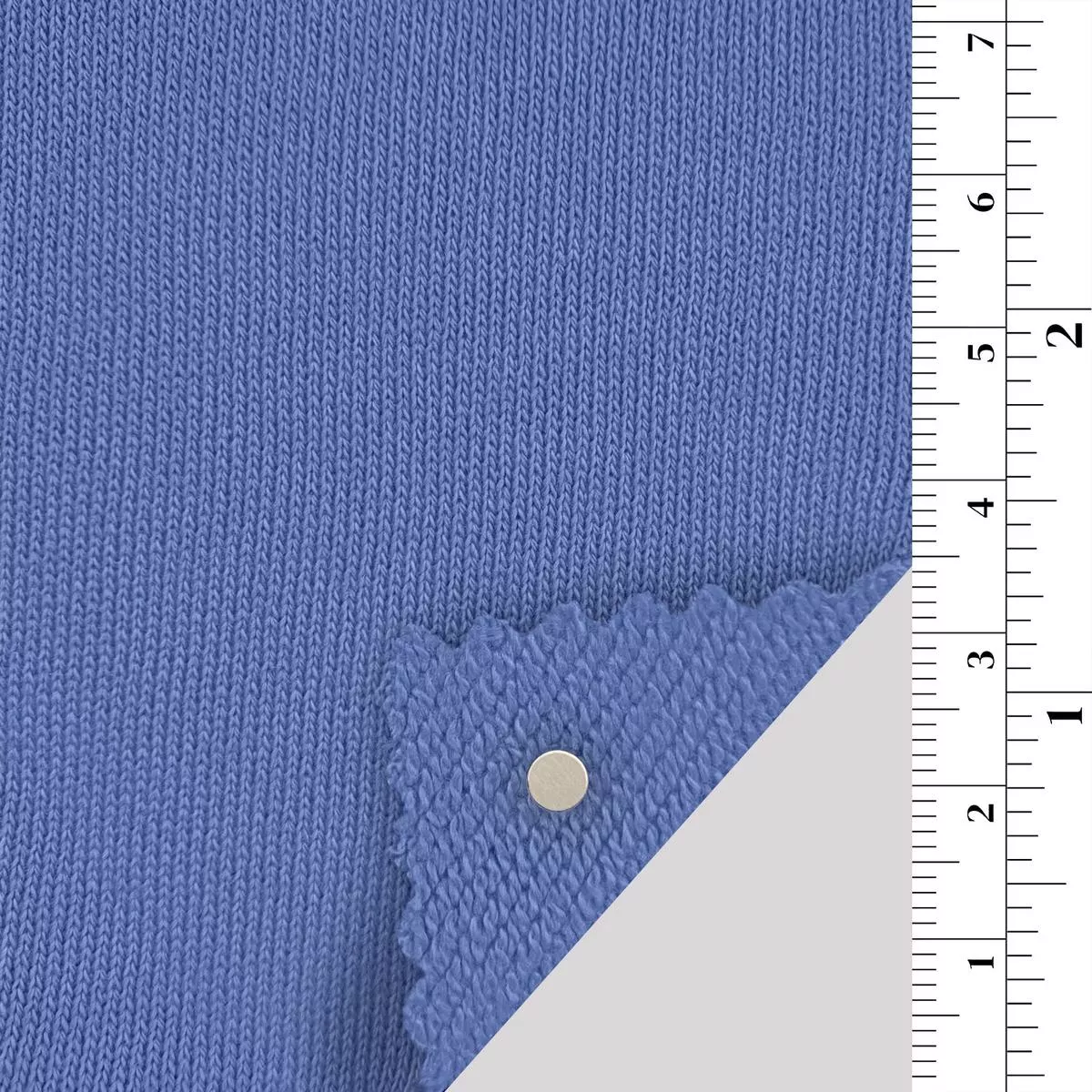 Solid Stretch Combed Cotton French Terry A110302 – Sky Blue 8719