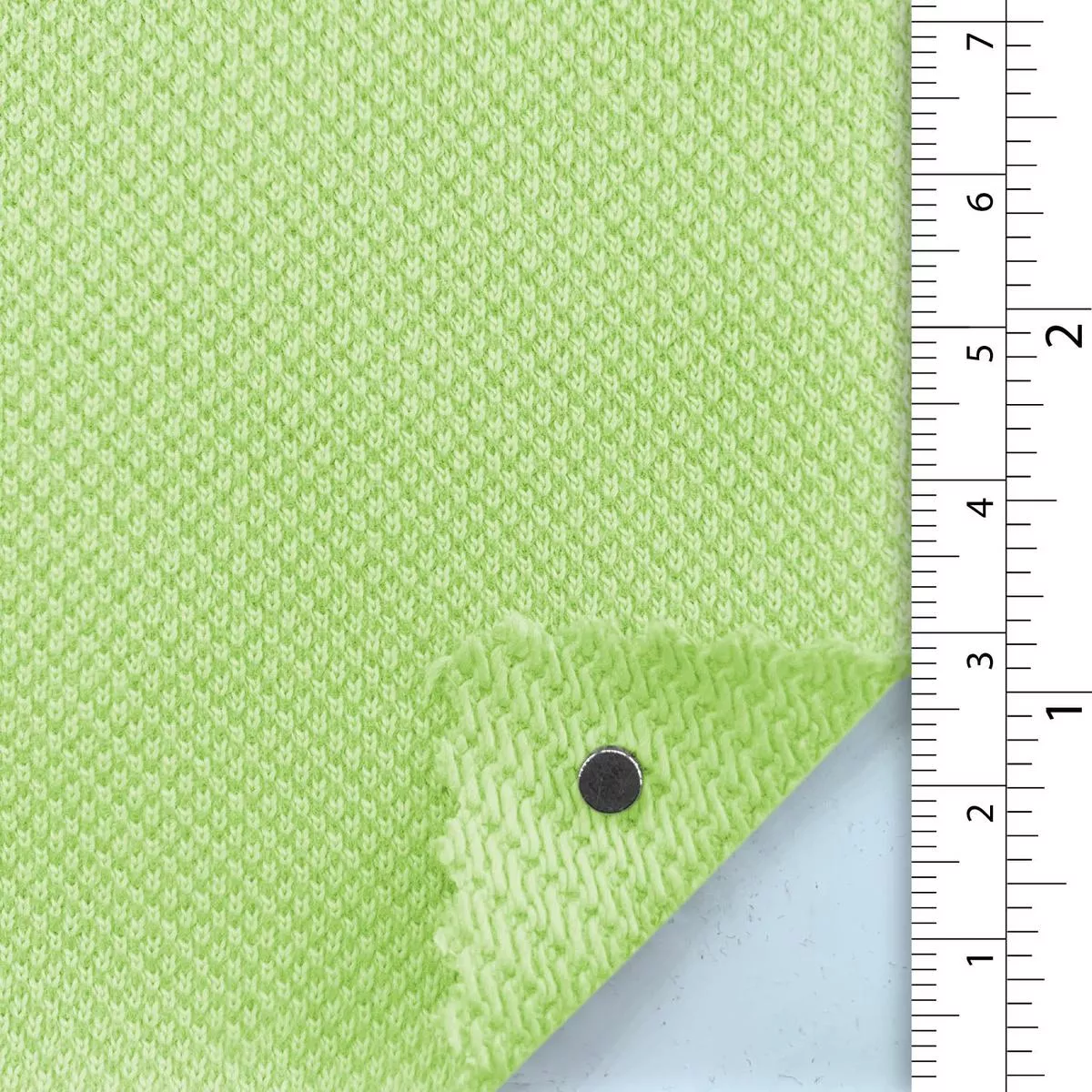 Solid Stretch Combed Cotton French Terry A110318 – Chartreuse 9621