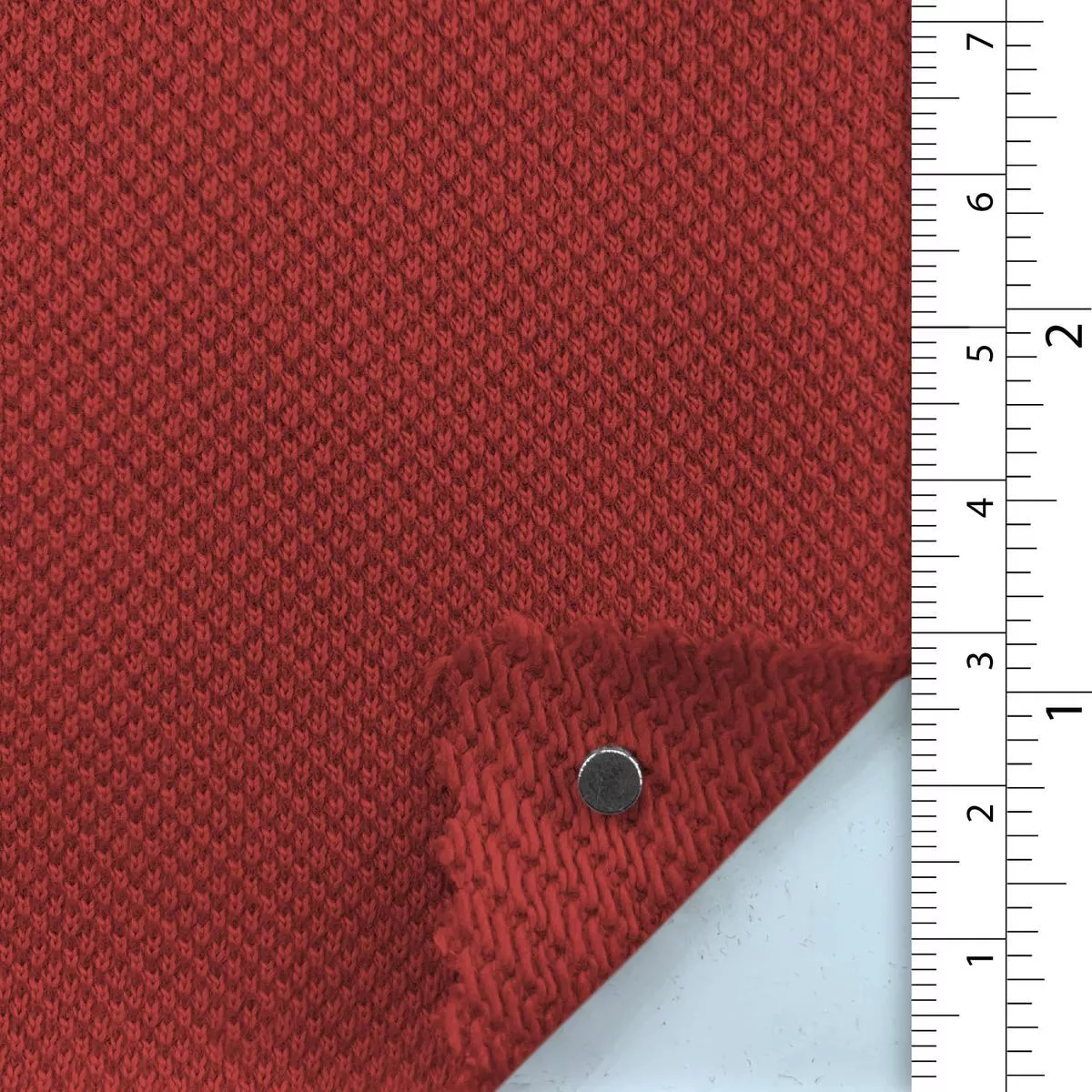 Solid Stretch Combed Cotton French Terry A110318 – Red 9627