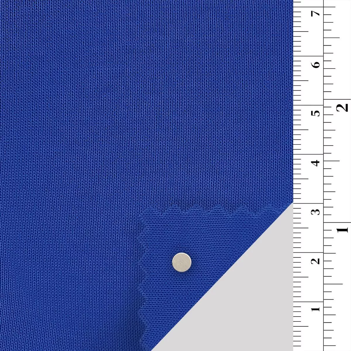 Solid Stretch Combed Cotton Polyester Double Knit / Interlock A110304 – Blue 8870