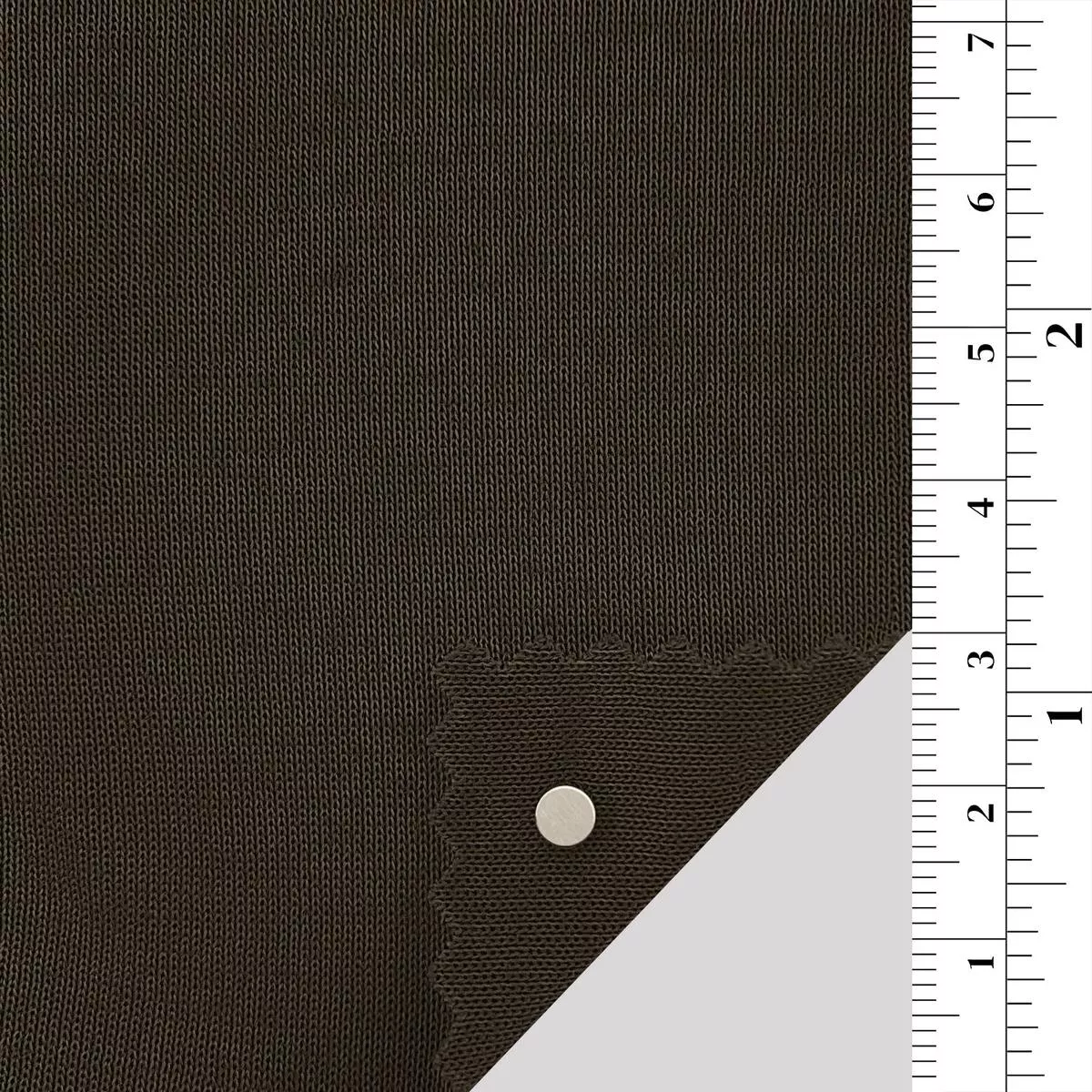 Solid Stretch Combed Cotton Polyester Double Knit / Interlock A110304 – Coffee 8857