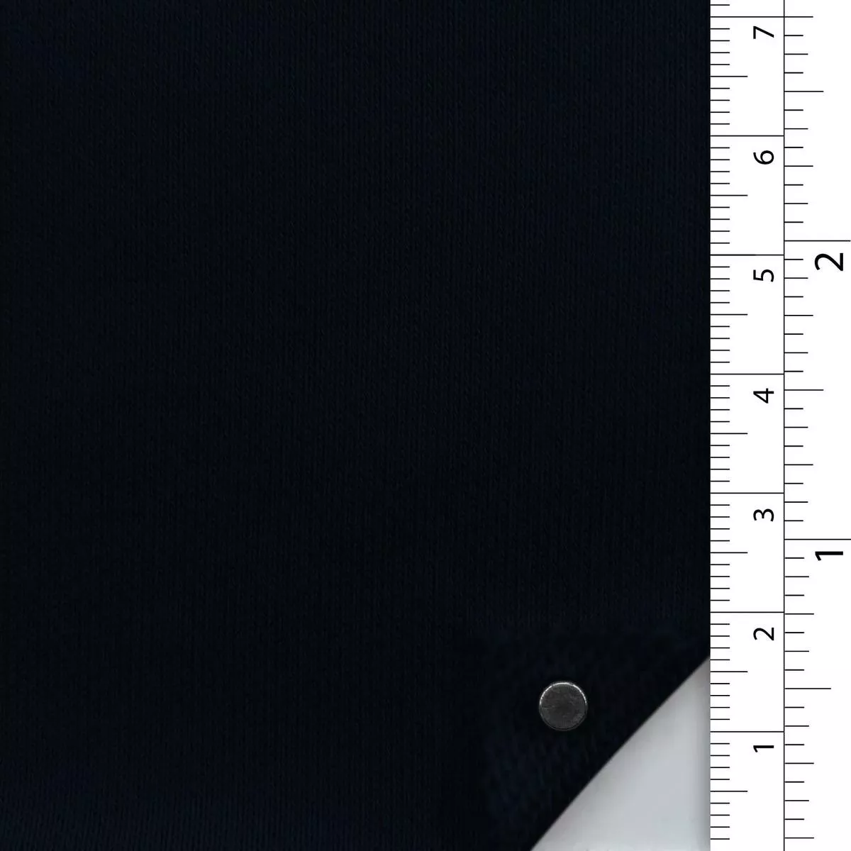 Solid Stretch Combed Cotton Polyester French Terry A107323 – Black 8379