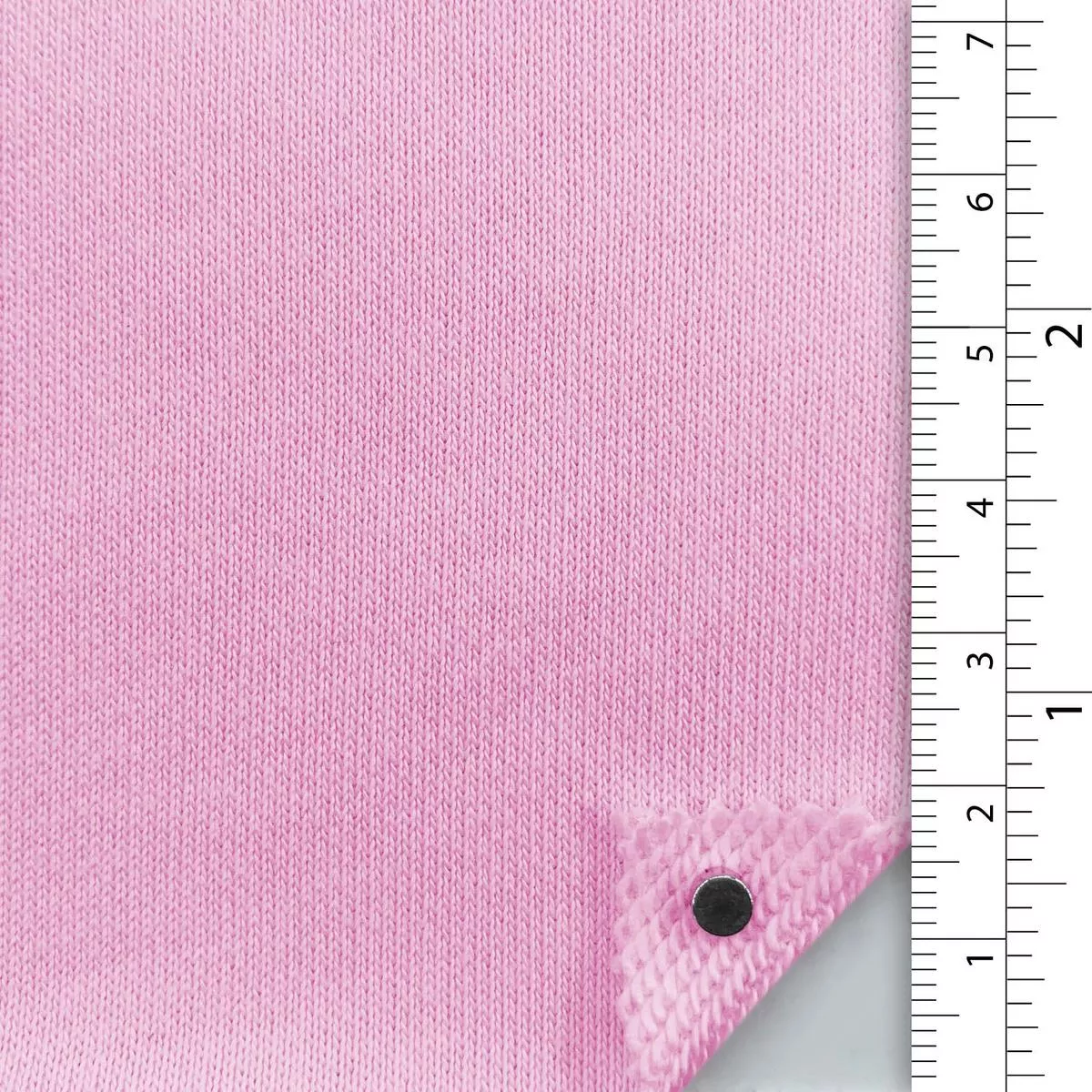 Solid Stretch Combed Cotton Polyester French Terry A107323 – Pink 8333