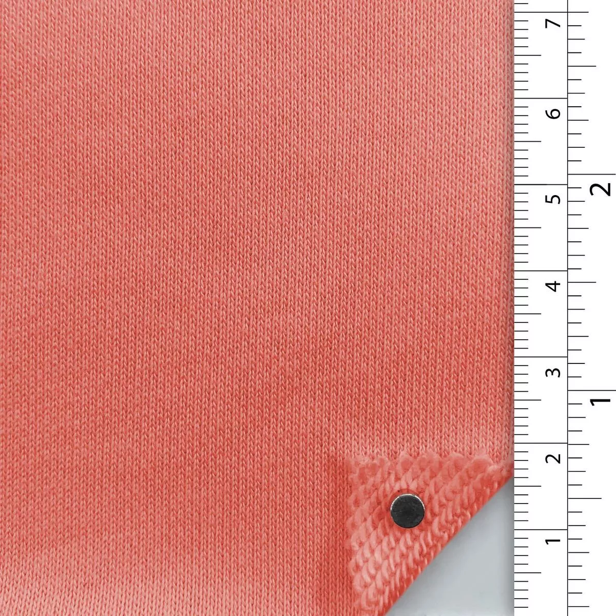 Solid Stretch Combed Cotton Polyester French Terry A107323 – Salmon 8329