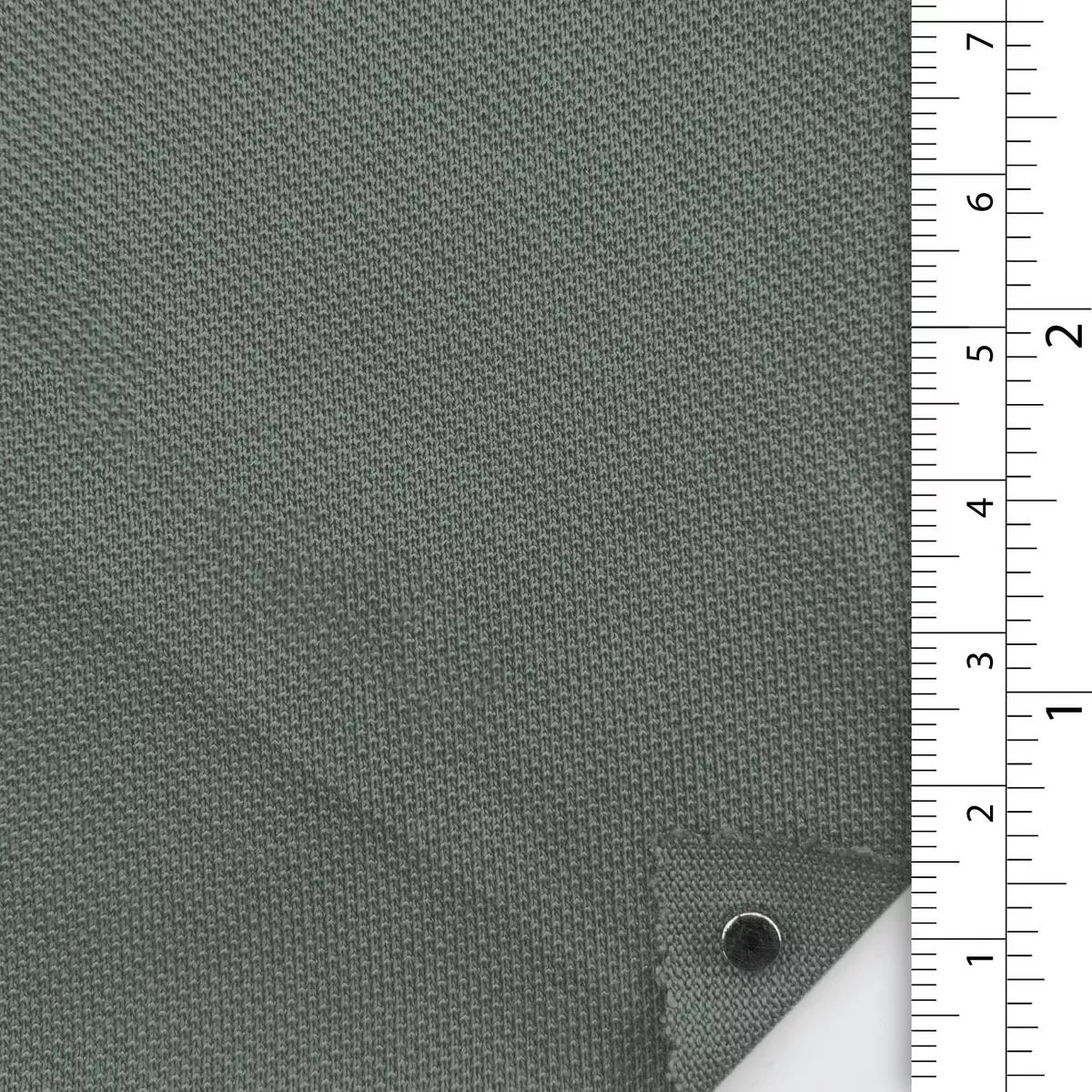 Solid Stretch Combed Cotton Polyester Pique A107320 – Gray Green 8220