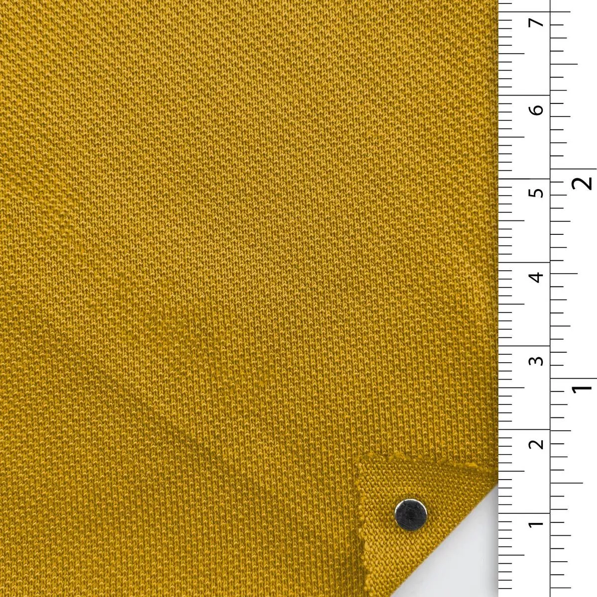 Solid Stretch Combed Cotton Polyester Pique A107320 – Mustard Yellow 8202