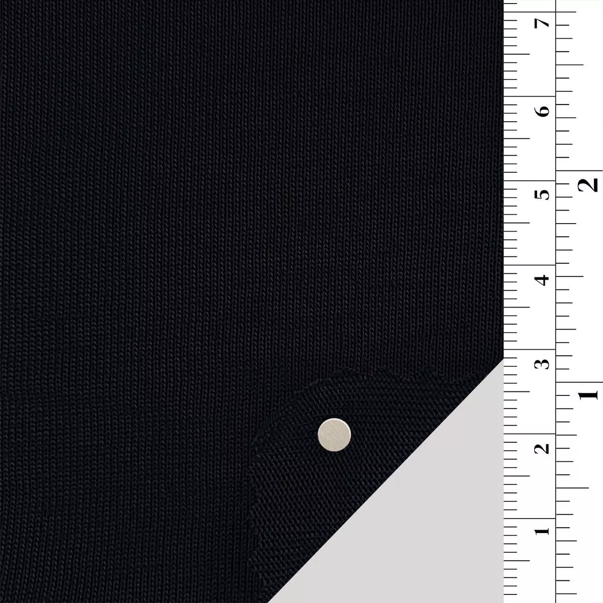 Solid Stretch Combed Cotton Single Jersey A110303 – Black 8791