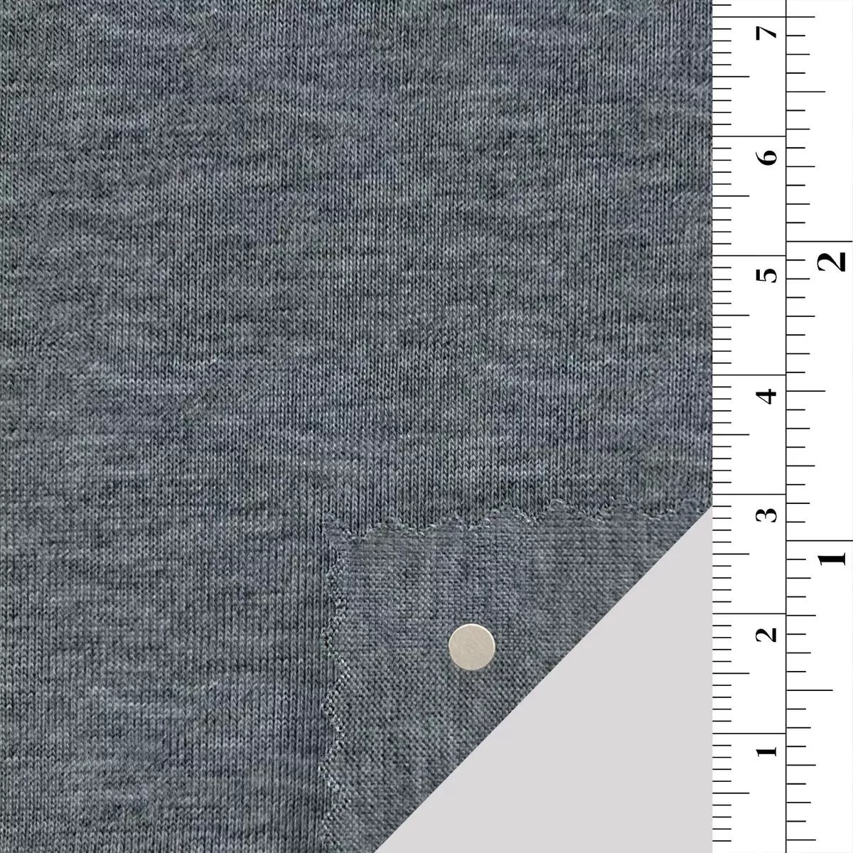 Solid Stretch Combed Cotton Viscose Single Jersey A110306 – Heather Gray 9011