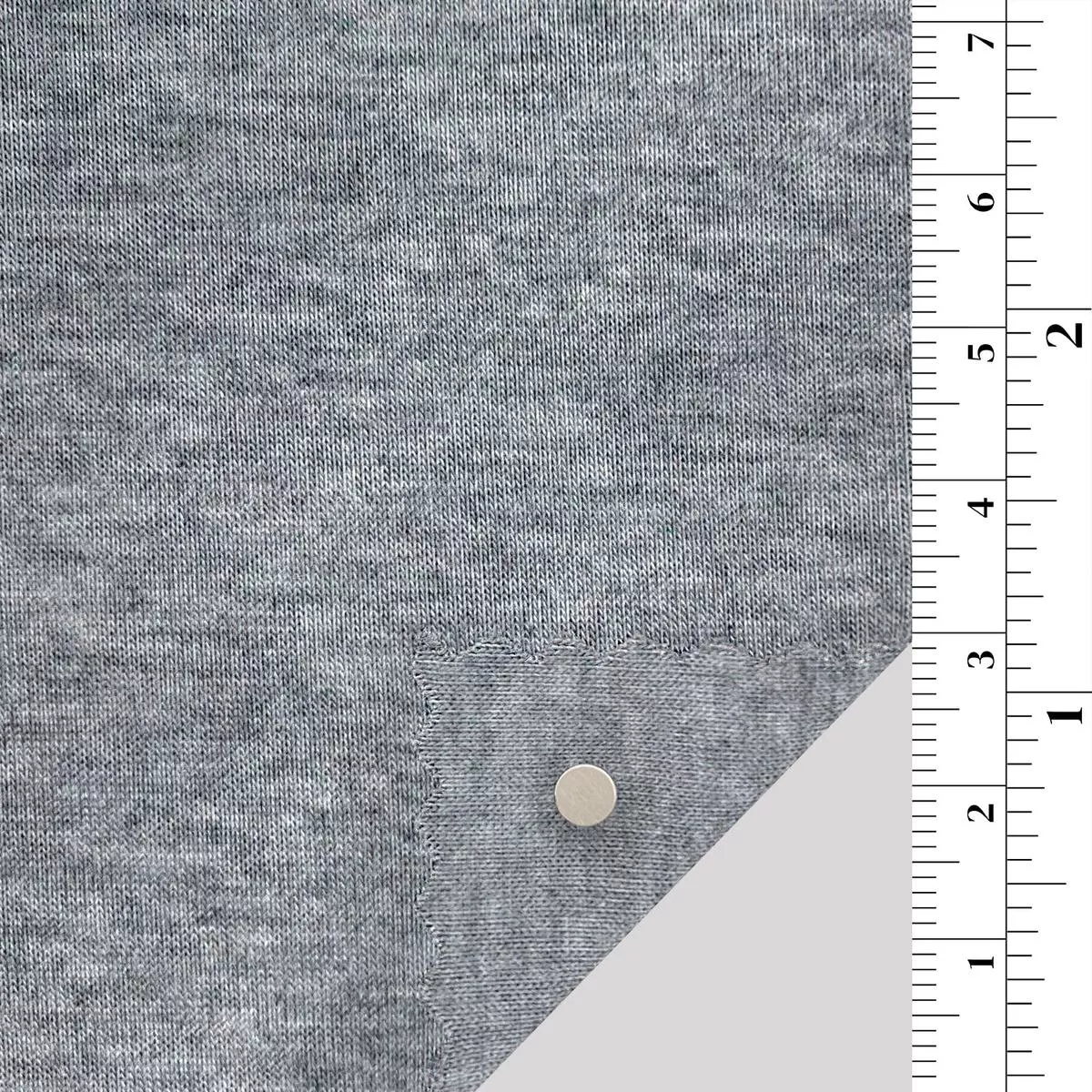 Solid Stretch Cotton Polyester Scuba A110309 – Heather Gray 9090