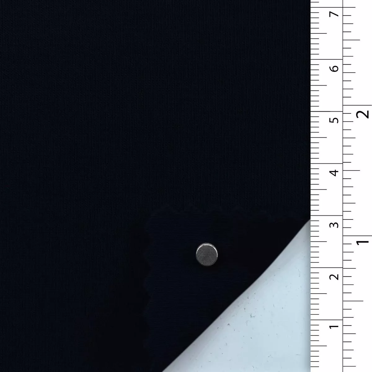 Solid Stretch Cotton Polyester Scuba A110320 – Black 9758