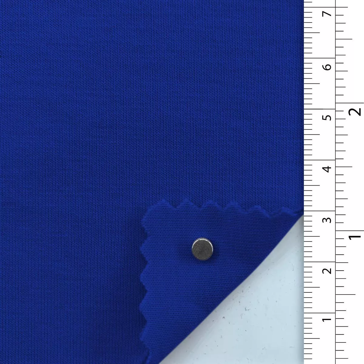Solid Stretch Cotton Polyester Scuba A110320 – Blue 9755