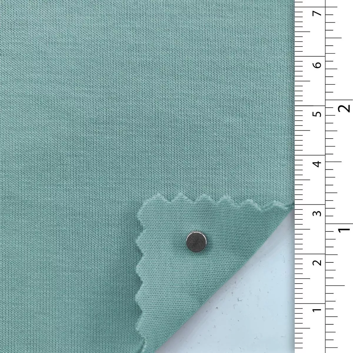 Solid Stretch Cotton Polyester Scuba A110320 – Pastel Green 9748