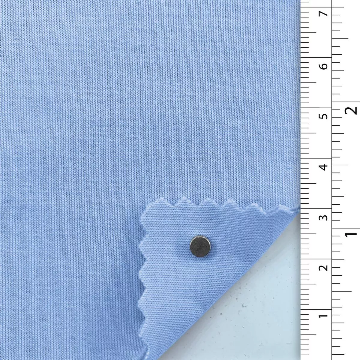 Solid Stretch Cotton Polyester Scuba A110320 – Sky Blue 9756