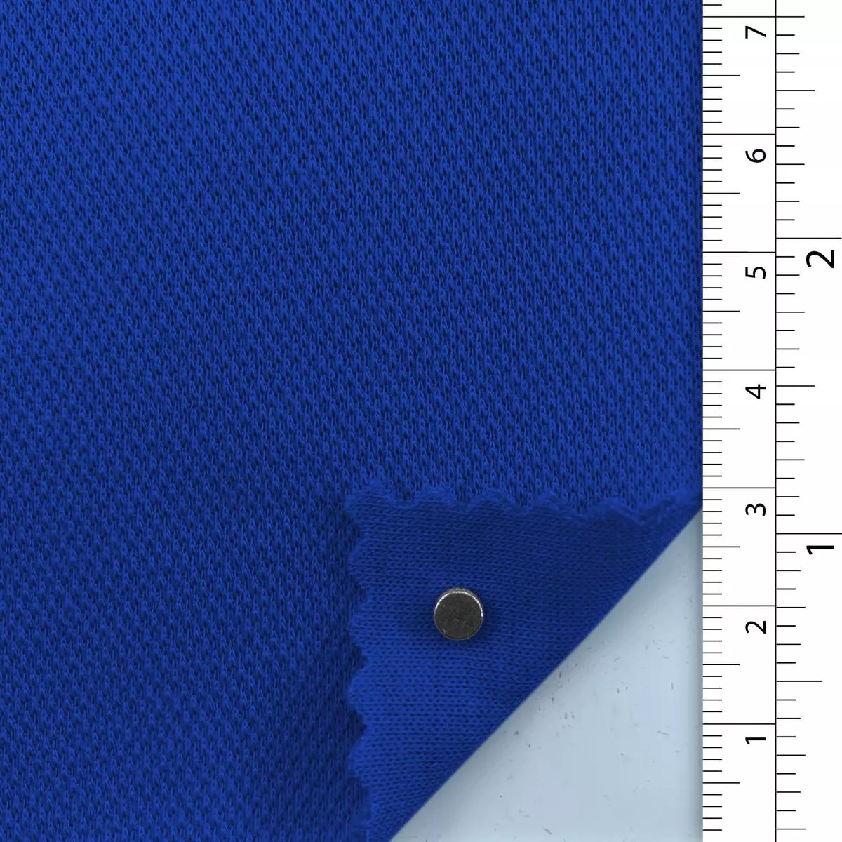 Solid Stretch Cotton Polyester Scuba Pique A110321 – Blue 9866