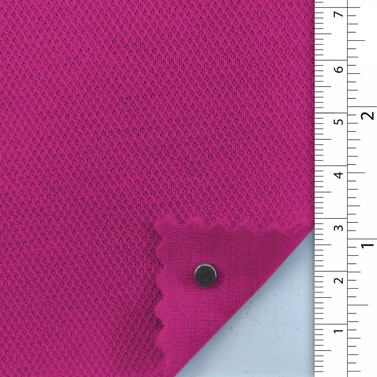 Solid Stretch Cotton Polyester Scuba Pique A110321 – Fuchsia 9794