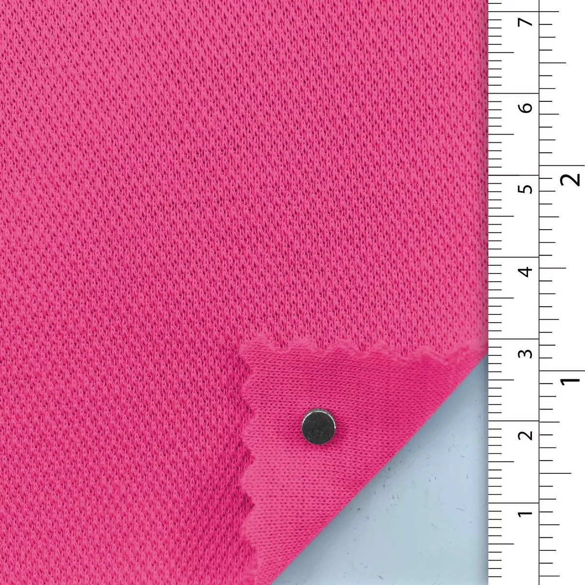 Solid Stretch Cotton Polyester Scuba Pique A110321 – Hot Pink 9793