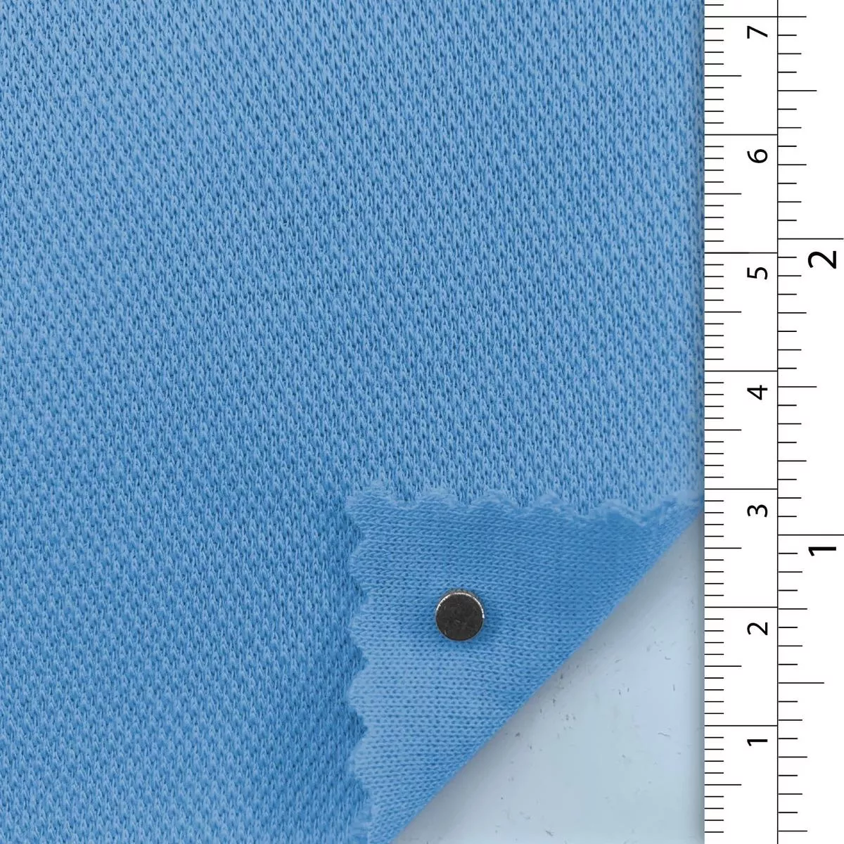 Solid Stretch Cotton Polyester Scuba Pique A110321 – Sky Blue 9861