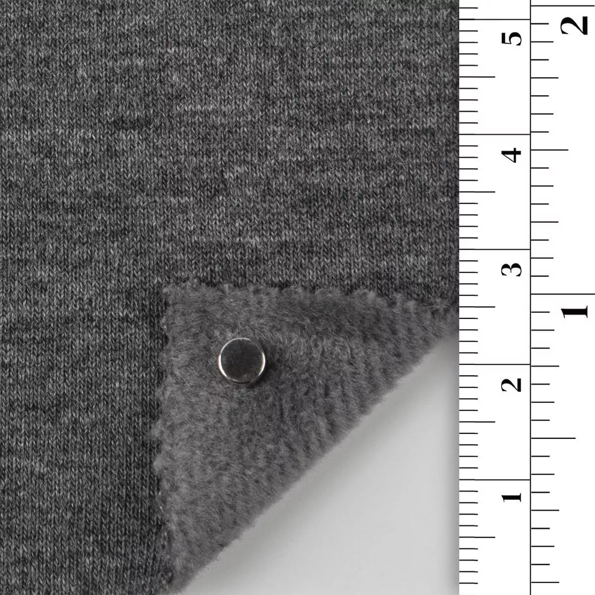 Solid Stretch Cotton Polyurethane Fleece A117317 – Heather Gray 6
