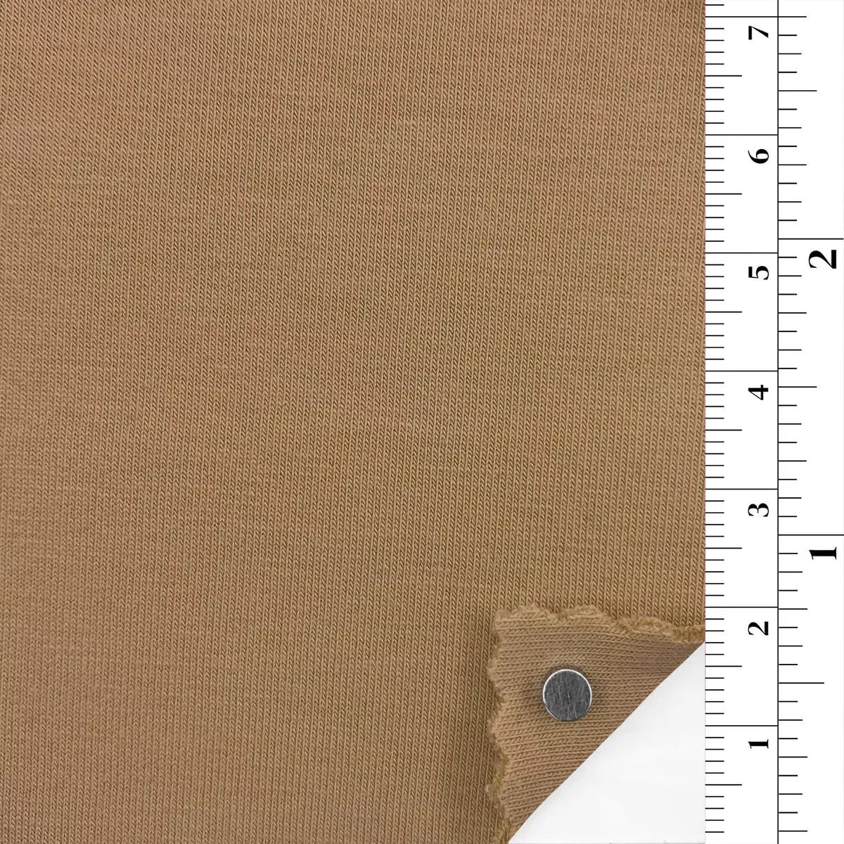 Solid Stretch Cotton Recycled Polyester Scuba A106303 – Bronze 7131